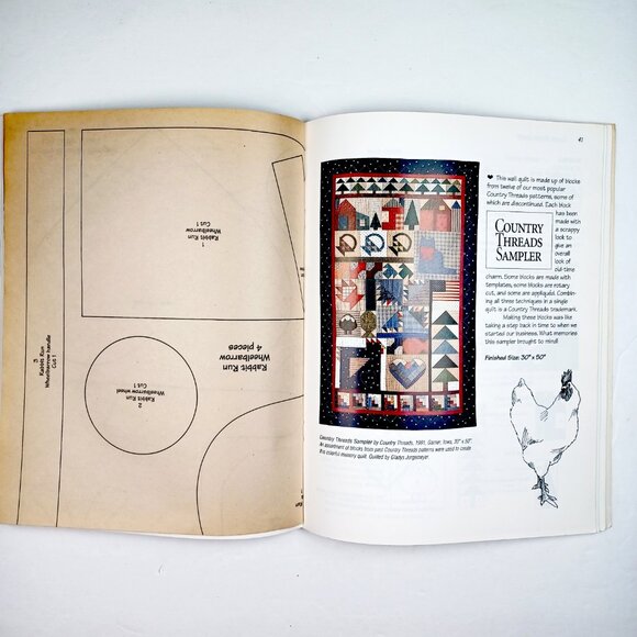 Vtg Country Threads Garner Iowa USA Quilt Shop Series Mary Tendall Connie Tesene - Picture 10 of 12